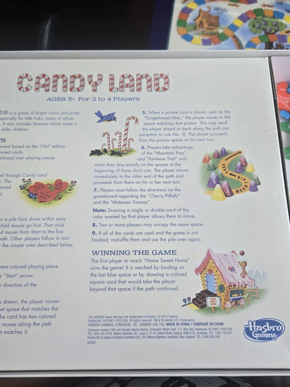 Candy Land Board Game - Classic Retro Design, Age 3+